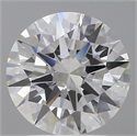 Natural Diamond 2.01 Carats, Round with Excellent Cut, F Color, VVS2 Clarity and Certified by GIA