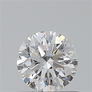 Picture of Natural Diamond 0.50 Carats, Round with Excellent Cut, E Color, I1 Clarity and Certified by GIA