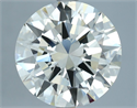 Natural Diamond 3.78 Carats, Round with Excellent Cut, J Color, VVS1 Clarity and Certified by IGI