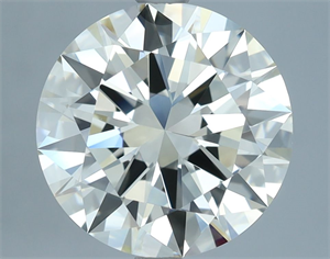 Picture of Natural Diamond 3.78 Carats, Round with Excellent Cut, J Color, VVS1 Clarity and Certified by IGI