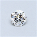 Natural Diamond 0.40 Carats, Round with Very Good Cut, G Color, SI1 Clarity and Certified by GIA