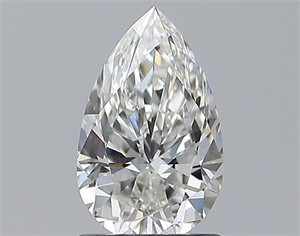 Picture of Natural Diamond 1.01 Carats, Pear with  Cut, H Color, VVS2 Clarity and Certified by GIA