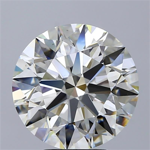 Picture of Natural Diamond 5.02 Carats, Round with Excellent Cut, J Color, VS2 Clarity and Certified by GIA