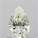 Natural Diamond 0.90 Carats, Pear with  Cut, J Color, VVS1 Clarity and Certified by IGI