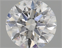 Natural Diamond 0.44 Carats, Round with Excellent Cut, F Color, I1 Clarity and Certified by GIA