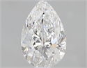 Natural Diamond 0.70 Carats, Pear with  Cut, D Color, VVS1 Clarity and Certified by GIA