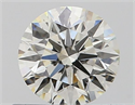 Natural Diamond 0.54 Carats, Round with Excellent Cut, J Color, SI1 Clarity and Certified by GIA