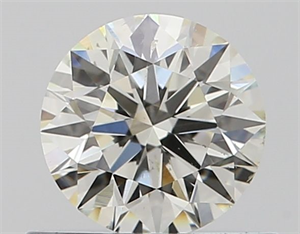 Picture of Natural Diamond 0.54 Carats, Round with Excellent Cut, J Color, SI1 Clarity and Certified by GIA