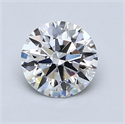 Natural Diamond 0.91 Carats, Round with Excellent Cut, D Color, VVS2 Clarity and Certified by GIA