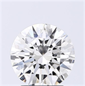 Natural Diamond 1.71 Carats, Round with Excellent Cut, G Color, SI1 Clarity and Certified by GIA