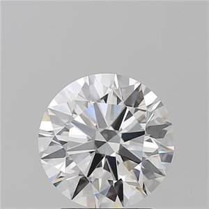 Picture of Natural Diamond 2.26 Carats, Round with Excellent Cut, E Color, VVS2 Clarity and Certified by GIA