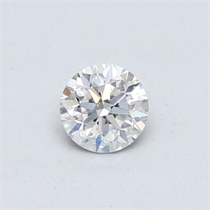 Picture of Natural Diamond 0.40 Carats, Round with Good Cut, F Color, SI2 Clarity and Certified by GIA