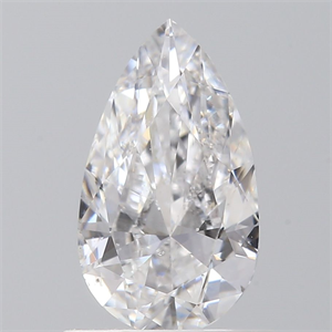 Picture of Natural Diamond 0.70 Carats, Pear with  Cut, D Color, SI1 Clarity and Certified by GIA