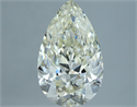 Natural Diamond 3.02 Carats, Pear with  Cut, K Color, SI1 Clarity and Certified by IGI