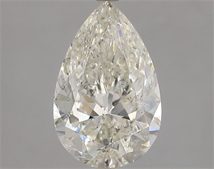 Picture of Natural Diamond 3.01 Carats, Pear with  Cut, H Color, SI2 Clarity and Certified by IGI