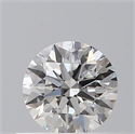 Natural Diamond 0.40 Carats, Round with Excellent Cut, G Color, SI1 Clarity and Certified by GIA