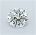 Natural Diamond 0.52 Carats, Round with Excellent Cut, J Color, VS2 Clarity and Certified by GIA