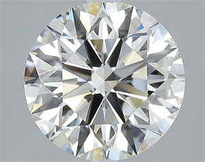 Picture of Natural Diamond 2.50 Carats, Round with Excellent Cut, I Color, VVS1 Clarity and Certified by GIA