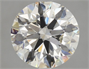 Natural Diamond 3.08 Carats, Round with Excellent Cut, K Color, VS1 Clarity and Certified by GIA