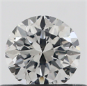 Natural Diamond 0.40 Carats, Round with Good Cut, F Color, SI1 Clarity and Certified by GIA