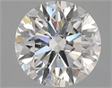 Natural Diamond 2.01 Carats, Round with Excellent Cut, G Color, SI1 Clarity and Certified by GIA