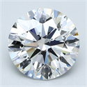 Natural Diamond 2.02 Carats, Round with Excellent Cut, F Color, VS1 Clarity and Certified by GIA