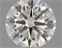 Natural Diamond 0.40 Carats, Round with Excellent Cut, G Color, SI1 Clarity and Certified by IGI