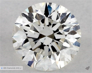 Picture of Natural Diamond 0.50 Carats, Round with Excellent Cut, I Color, SI1 Clarity and Certified by GIA