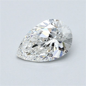 Picture of Natural Diamond 0.75 Carats, Pear with  Cut, F Color, VS2 Clarity and Certified by GIA