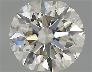 Picture of Natural Diamond 0.44 Carats, Round with Excellent Cut, I Color, VS1 Clarity and Certified by IGI