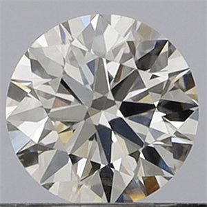 Picture of Natural Diamond 0.40 Carats, Round with Excellent Cut, I Color, VS2 Clarity and Certified by GIA