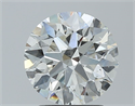 Natural Diamond 2.03 Carats, Round with Excellent Cut, I Color, SI2 Clarity and Certified by GIA