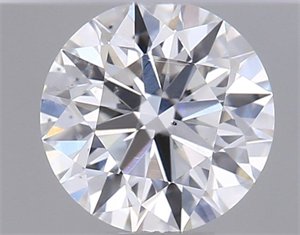 Picture of Natural Diamond 0.43 Carats, Round with Excellent Cut, F Color, SI2 Clarity and Certified by GIA