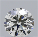 Natural Diamond 0.50 Carats, Round with Excellent Cut, H Color, VS2 Clarity and Certified by IGI