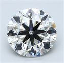 Natural Diamond 3.01 Carats, Round with Very Good Cut, I Color, SI1 Clarity and Certified by GIA