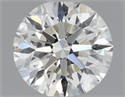 Natural Diamond 0.43 Carats, Round with Excellent Cut, K Color, IF Clarity and Certified by GIA