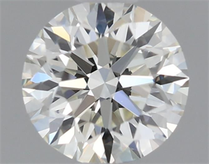 Picture of Natural Diamond 0.43 Carats, Round with Excellent Cut, K Color, IF Clarity and Certified by GIA