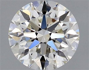 Picture of Natural Diamond 0.41 Carats, Round with Excellent Cut, J Color, VS1 Clarity and Certified by GIA