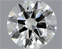 Natural Diamond 0.40 Carats, Round with Excellent Cut, J Color, IF Clarity and Certified by GIA