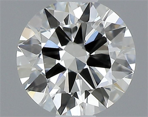 Picture of Natural Diamond 0.40 Carats, Round with Excellent Cut, J Color, IF Clarity and Certified by GIA