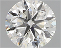 Natural Diamond 0.40 Carats, Round with Very Good Cut, H Color, SI1 Clarity and Certified by GIA