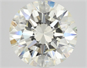 Natural Diamond 2.51 Carats, Round with Excellent Cut, K Color, SI1 Clarity and Certified by GIA