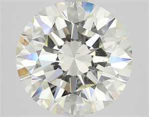 Picture of Natural Diamond 2.51 Carats, Round with Excellent Cut, K Color, SI1 Clarity and Certified by GIA