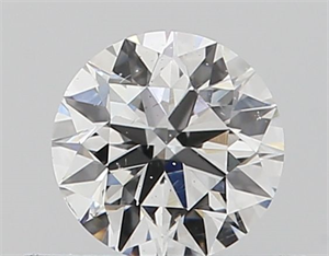 Picture of Natural Diamond 0.40 Carats, Round with Excellent Cut, D Color, SI1 Clarity and Certified by GIA