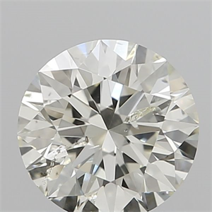 Picture of Natural Diamond 0.70 Carats, Round with Excellent Cut, K Color, I1 Clarity and Certified by IGI