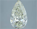 Natural Diamond 3.00 Carats, Pear with  Cut, J Color, SI1 Clarity and Certified by IGI