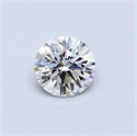 Natural Diamond 0.41 Carats, Round with Excellent Cut, F Color, VS1 Clarity and Certified by GIA