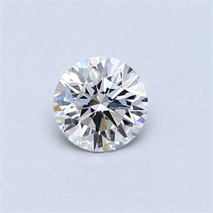 Picture of Natural Diamond 0.41 Carats, Round with Excellent Cut, F Color, VS1 Clarity and Certified by GIA