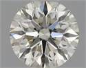 Natural Diamond 0.43 Carats, Round with Excellent Cut, I Color, VS2 Clarity and Certified by IGI