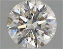 Natural Diamond 0.51 Carats, Round with Excellent Cut, G Color, SI1 Clarity and Certified by IGI